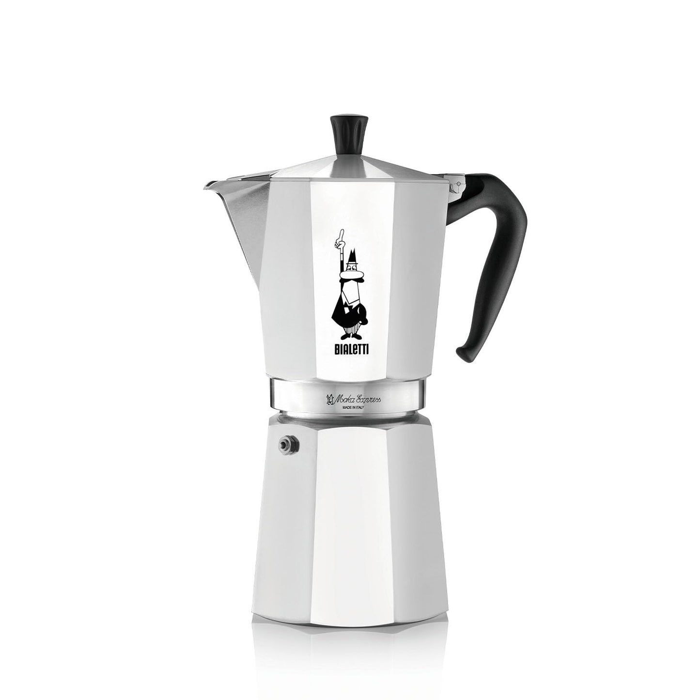 Bialetti - Moka Express: Iconic Stovetop Espresso Maker, Makes Real Italian Coffee, Moka Pot 3 Cups (4.3 Oz - 130 Ml), Aluminium, Silver