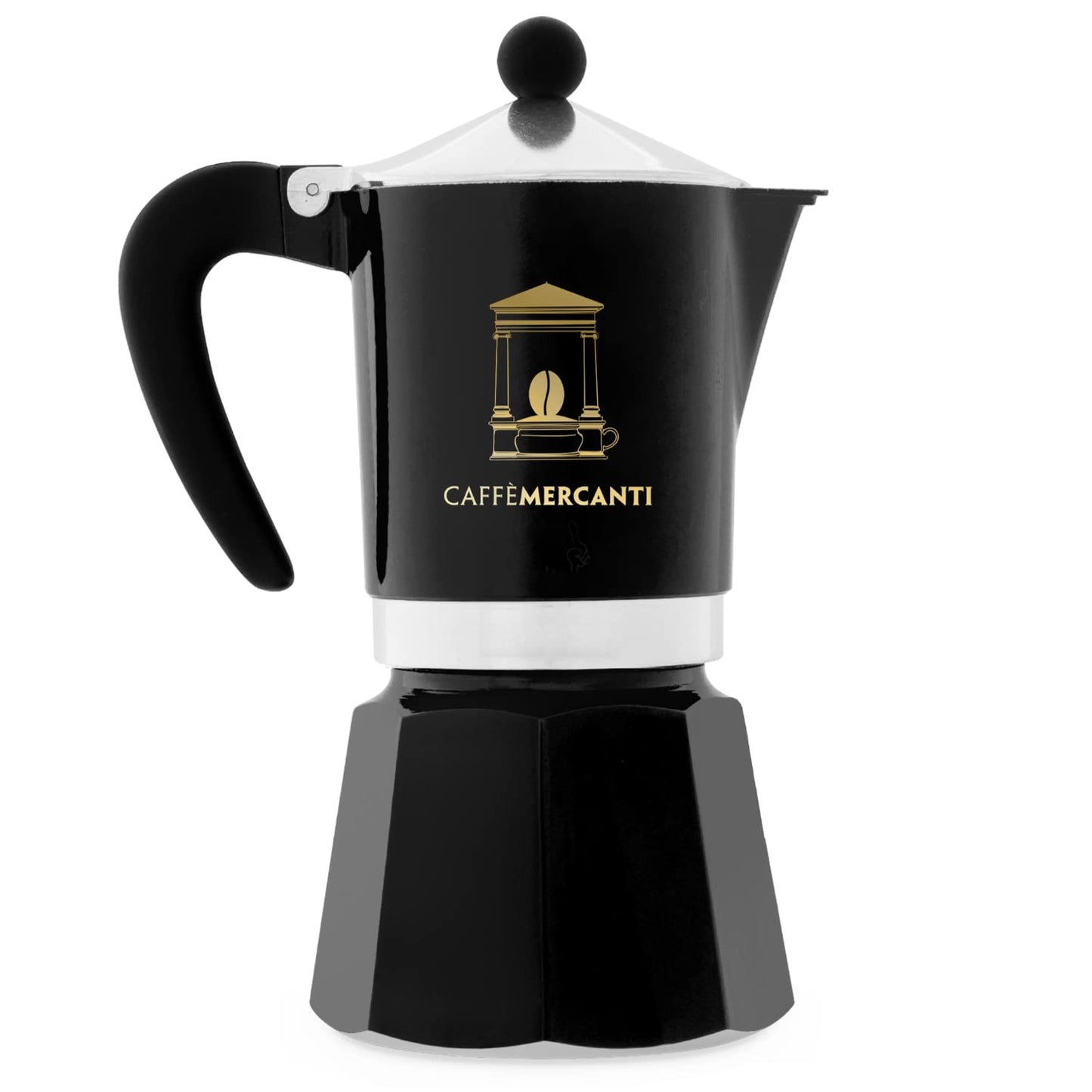 Bialetti - Moka Express: Iconic Stovetop Espresso Maker, Makes Real Italian Coffee, Moka Pot 3 Cups (4.3 Oz - 130 Ml), Aluminium, Silver
