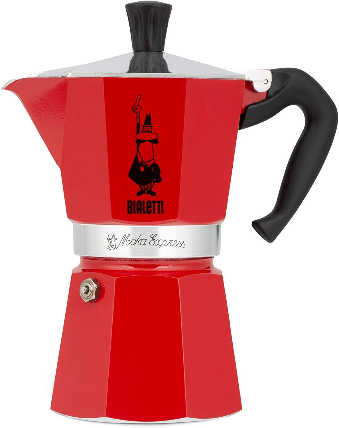 Bialetti - Moka Express: Iconic Stovetop Espresso Maker, Makes Real Italian Coffee, Moka Pot 3 Cups (4.3 Oz - 130 Ml), Aluminium, Silver