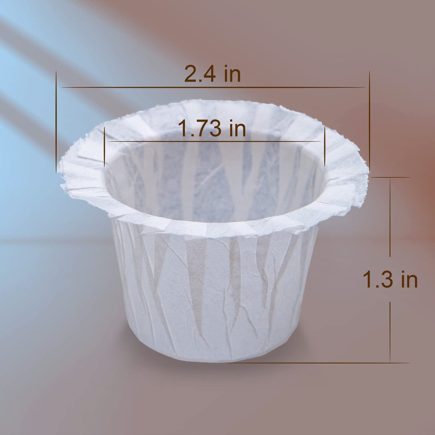 Disposable Coffee Paper Filter 300 Count with 2 Pack Reusable K Cup Coffee Pods,Compatible with Keurig Single Serve Coffee Maker 2.0 & 1.0