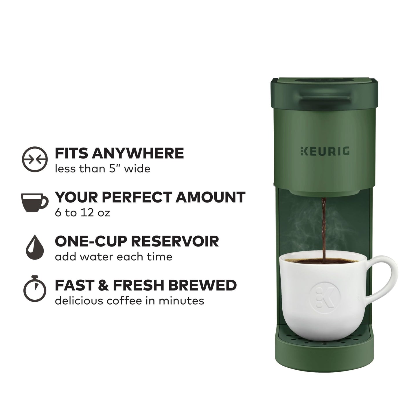 Keurig K-Mini Single Serve Coffee Maker, Oasis