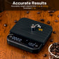 KitchenTour CaféMetric Coffee Scale with Timer 0.1g/2000g - Precision Scale for Espresso & Pour Over - Water Flow Speed Mode and Coffee Powder-to-Liquid Ratio Mode - Rechargeable, LCD Display