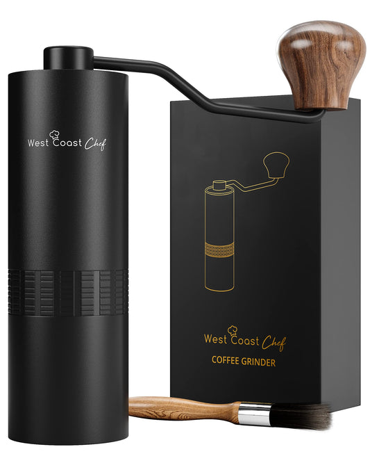 Manual Coffee Grinder - Manual Burr Grinder, Portable Coffee Grinder Manual - Espresso Hand Grinder Coffee - Manual Coffee Bean Grinder - Travel Coffee Grinder Hand Coffee Grinder Burr