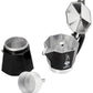 Bialetti - Moka Express: Iconic Stovetop Espresso Maker, Makes Real Italian Coffee, Moka Pot 3 Cups (4.3 Oz - 130 Ml), Aluminium, Silver